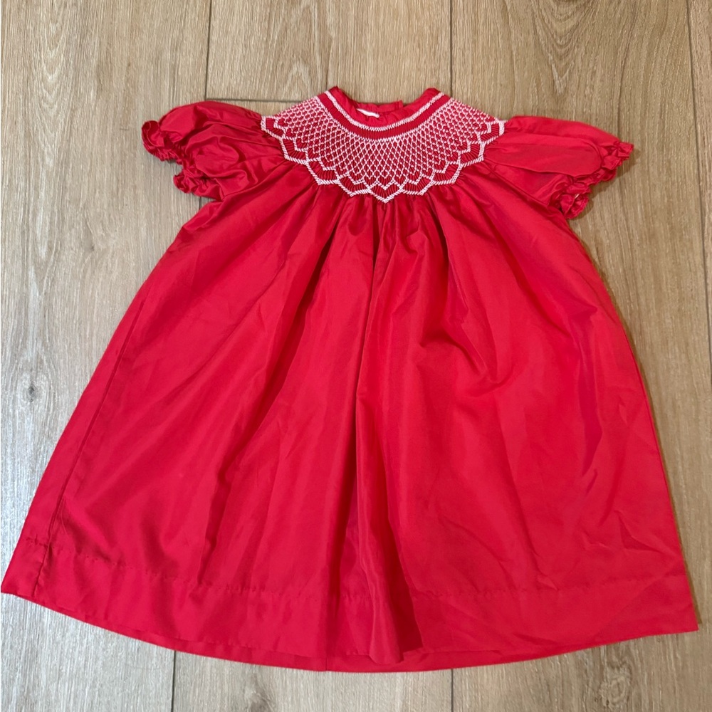 Carriage Boutique Red Formal Kids Dress hearts
